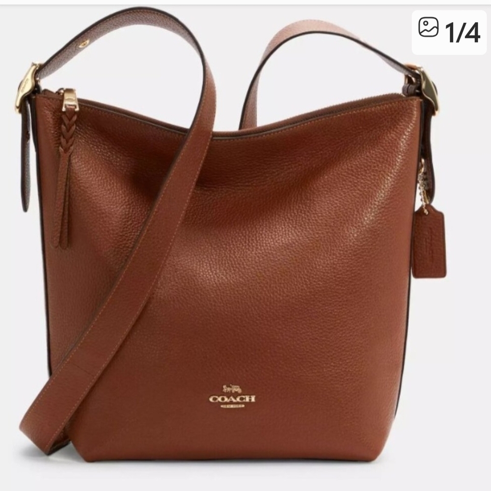 Coach Tan Leather Shoulder Bag